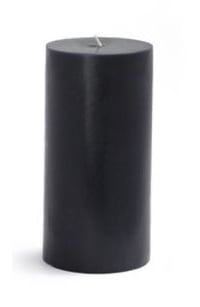 Picture of Zest Candle CPZ-092-12 3 x 6 in. Black Pillar Candles-12pcs-Case - Bulk