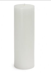 Picture of Zest Candle CPZ-093-12 3 x 9 in. White Pillar Candles -12pcs-Case - Bulk