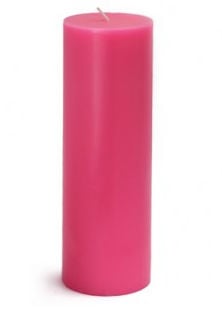 Picture of Zest Candle CPZ-095-12 3 x 9 in. Hot Pink Pillar Candles -12pcs-Case - Bulk