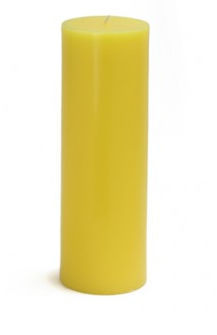 Picture of Zest Candle CPZ-096-12 3 x 9 in. Yellow Pillar Candles -12pcs-Case - Bulk
