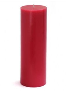 Picture of Zest Candle CPZ-098-12 3 x 9 in. Red Pillar Candles -12pcs-Case - Bulk