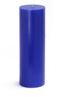 Picture of Zest Candle CPZ-099-12 3 x 9 in. Blue Pillar Candles -12pcs-Case - Bulk