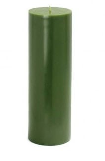 Picture of Zest Candle CPZ-101-12 3 x 9 in. Hunter Green Pillar Candles -12pcs-Case - Bulk