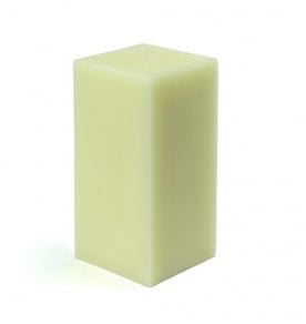 Picture of Zest Candle CPZ-152-12 3 x 9 in. Ivory Square Pillar Candle -12pcs-Case - Bulk