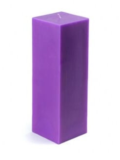Picture of Zest Candle CPZ-159-12 3 x 9 in. Purple Square Pillar Candle -12pcs-Case - Bulk