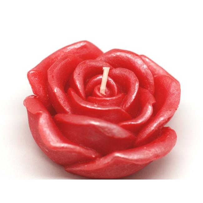 Zest Candle CFZ-074 3 in. Red Rose Floating Candles -12pc-Box