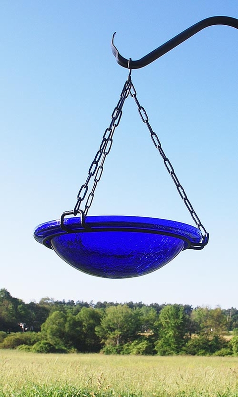 Picture of Achla BBH-02CB Cobalt Blue Hanging Birdbath
