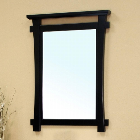 Picture of Bellaterra Home 203012-MIRROR Solid wood frame mirror-Black