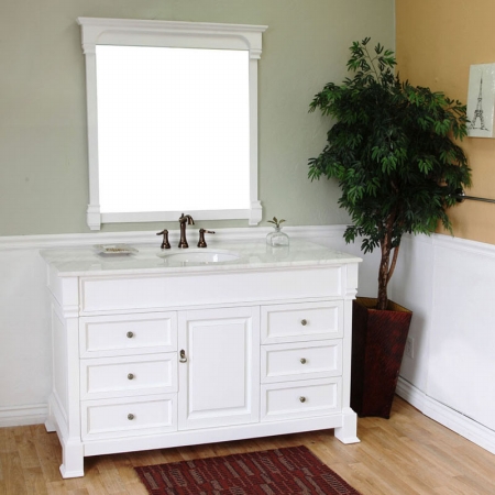 Single Sink Vanity - White - 60x22.5x35.5
