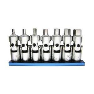 7 PIece Universal Joint Metric Hex Driver Set 3mm - 10mm