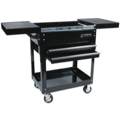 Sunex SUN8035 Compact Slide Top Utility Cart - Black