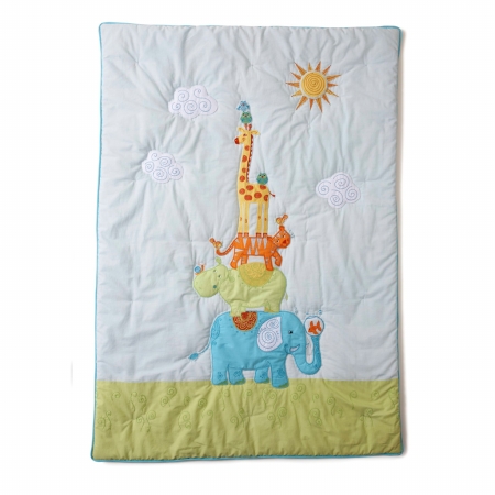 Picture of Little Acorn F12B08 Funny Friends Coverlet
