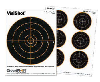 Picture of Champion CH-45802 Champion VisiShot Paper Targets  8 in.  Bulls  8.5x11  -  10pk
