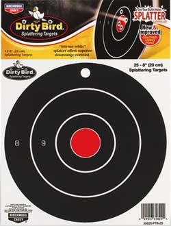Picture of Birchwood Casey BC-PT8-25 Birchwood Casey Dirty Bird Bullseye Targets&#44; 8 in.  Round&#44; 25ct