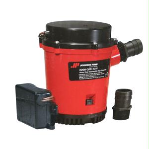 Johnson Pump Bilge Pump, Automatic Submersible; 2200 Gallon Per H | ABS Plastic | Camping World