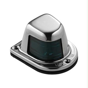 Picture of Attwood 1-Mile Deck Mount  Green Sidelight - 12V - Stainless Steel Housing