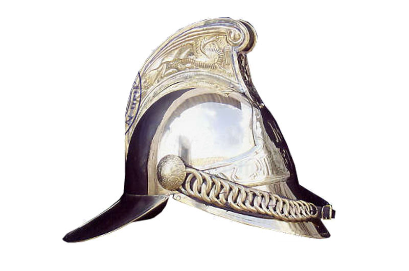 Picture of Old Modern Handicrafts ND038 Fireman Helmet - one size - silver finish