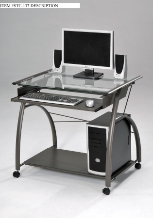 Picture of Acme Furniture Industry 00118 Vincent Computer Desk in Silver