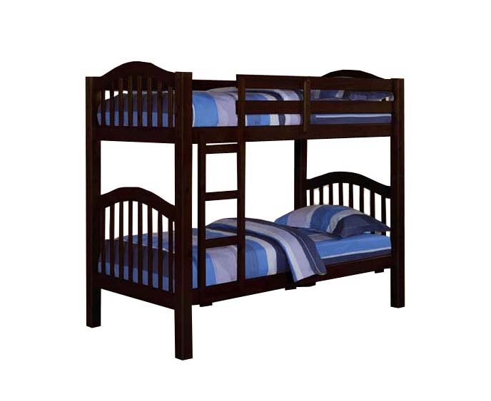 Picture of Acme Furniture Industry 02554KD Heartland Twin over Twin Bunk Bed with 16 Slats in Espresso