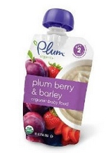 Picture of Plum Organics 31833 Plum Organics Plum Berry & Barley Blends - 6x3.5 OZ