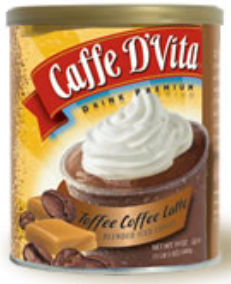Picture of Caffe DVita F-DV-1C-06-TOFF-IC Toffee Coffee Blended Iced Coffee 6 1lb canisters