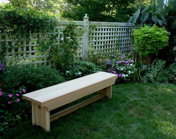 WRF1805HD5BCHCVD 5 ft. Cedar 1805 Traditional Heavy Duty Bench