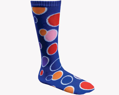 Blue Circle Knee Socks - Size Kids