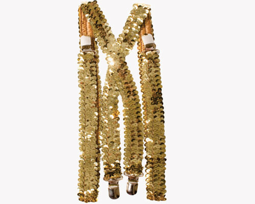 Picture of Dress Up America 637 Gold Squined Suspenders