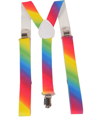 Picture of Dress Up America 602-W Wide Rainbow Suspenders