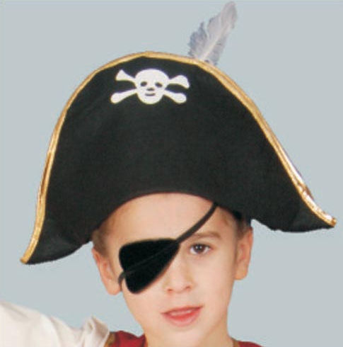Picture of Dress Up America H323-A Foldable Pirate Hat - Adult