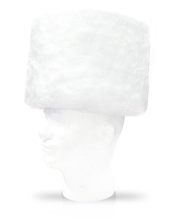 New High Shtreimel - White