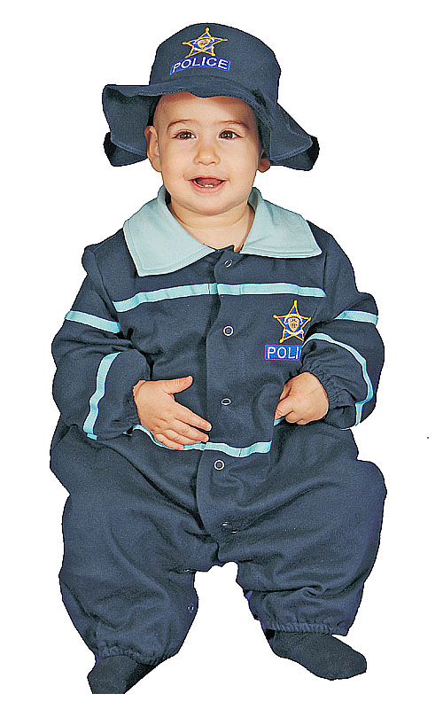 Picture of Dress Up America 295-0-9 Baby Police Officer Costume Set - 0-9 Months