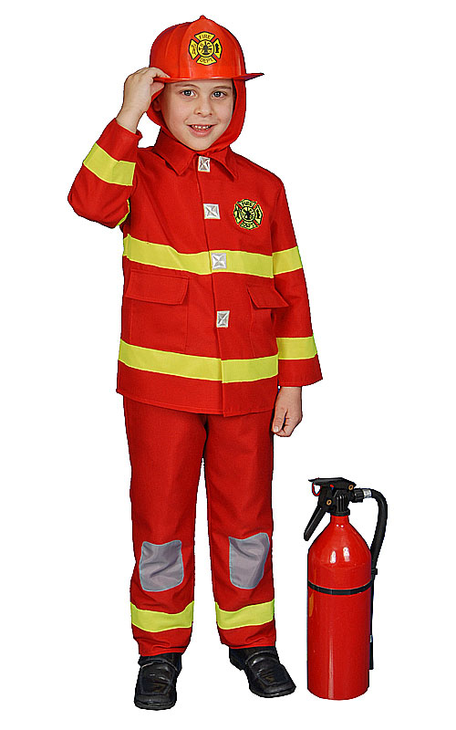 Boy Fire Fighter - Red - Toddler T2