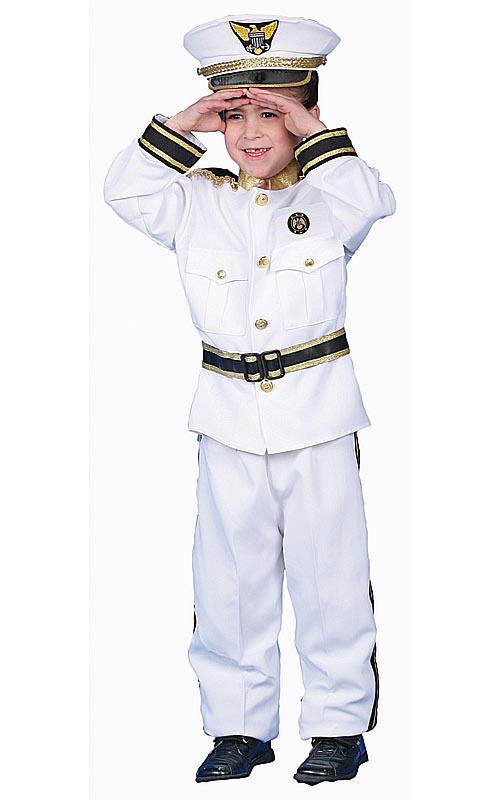 Deluxe Navy Admiral Costume Set - Toddler T2
