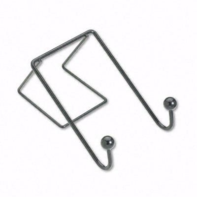 Picture of FELLOWES 75510 Partition Additions Wire Double-Garment Hook - 4 x 6 - Black
