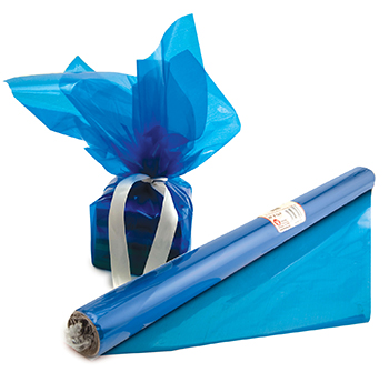 Picture of Hygloss Products  Inc. HYG71506 Cello Wrap Roll Blue