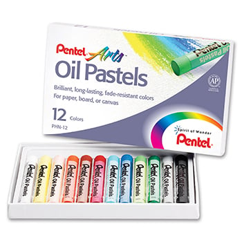 Picture of Pentel Of America PENPHN12 Pentel Oil Pastels 12 Ct