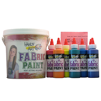 Picture of Rock Paint / Handy Art RPC885060 Handy Art Fabric Paint Bucket Kit 9 - 4Oz Bottles