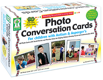 Picture of Carson Dellosa KE-845035 Photo Conversation Cards For Children With Autism And Aspergers