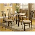 Acme Furniture Industry 70295W Darell Faux Marble Top 5 Pieces Dining Set Acme Furniture Industry 70295W Darell Faux Marble Top 5 Pieces Dining Set