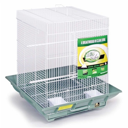 Picture of Prevue Hendryx PP-850G-W Clean Life Small Flight Cage - Green & White