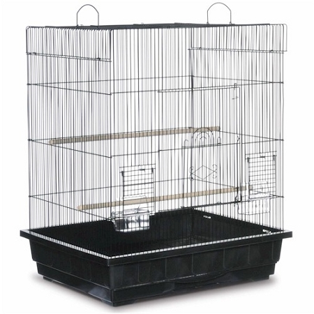 Picture of Prevue Hendryx PP-25212-W Square Roof Parakeet Cage - White