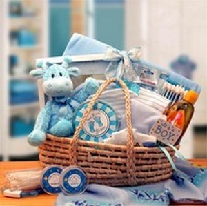 Picture of Gift Basket Drop Shipping 890152-B Our Precious Baby New Baby Carrier - Blue