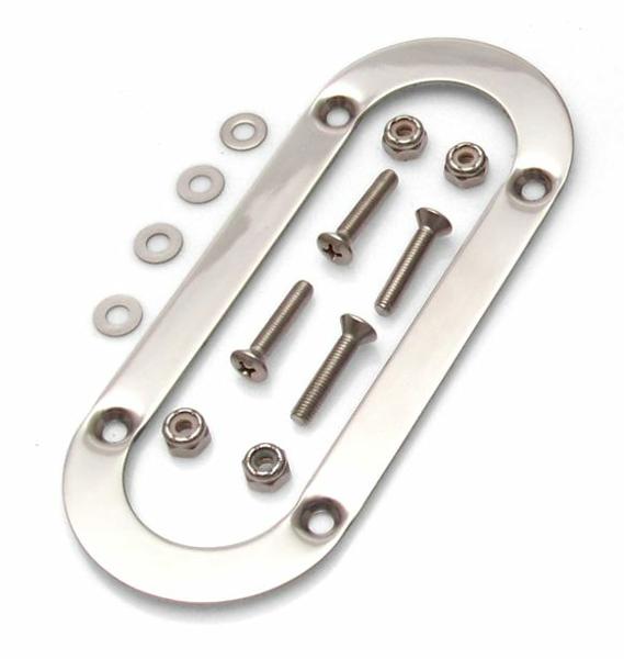 Picture of American Shifter Company 54583 Oval Shift Boot Trim Ring with Hardware