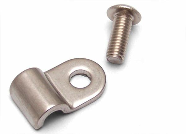 Picture of Helix Suspension Brakes and Steering 11068 .19 Stainless Steel Single Line Clamps - Pack of 12