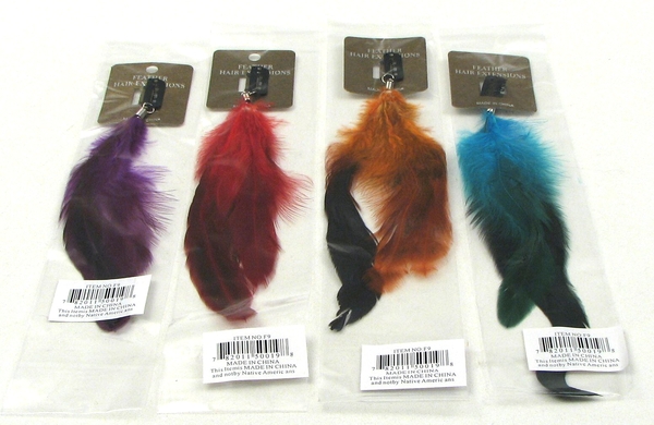 Picture of IWGAC 0126-F9 Small Feather Hair Extension Assorted
