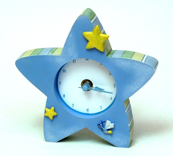 Picture of IWGAC 0182-63344 Roman Tender Embrace Blue Star Clock