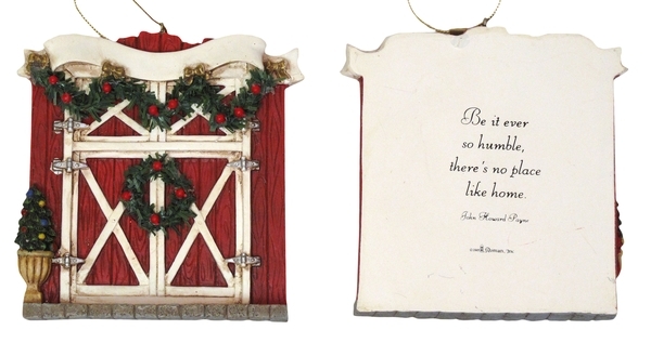 Picture of IWGAC 0182-25627B Roman Barn Door Ornament to Personalize