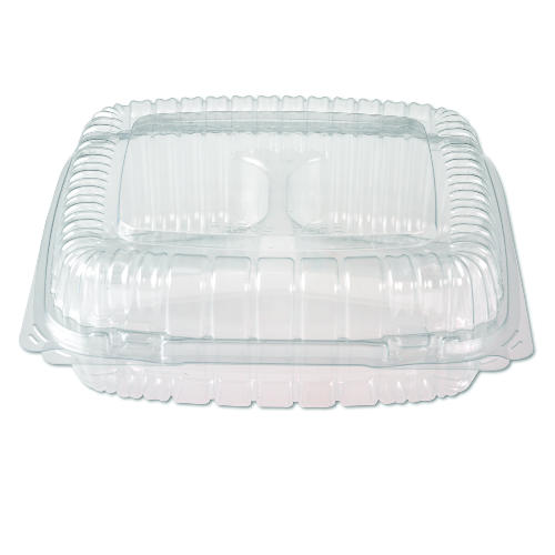 Picture of Pactiv Corporation PAC YCI81050 Sandwich Plastic Hinged Lid Container with  Dome Lid 5in 375Cs