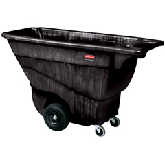 Picture of Rubbermaid Commercial Products RCP 9T14 BLA .5 Cube Yard Structural Foam Tilt Truck - Black